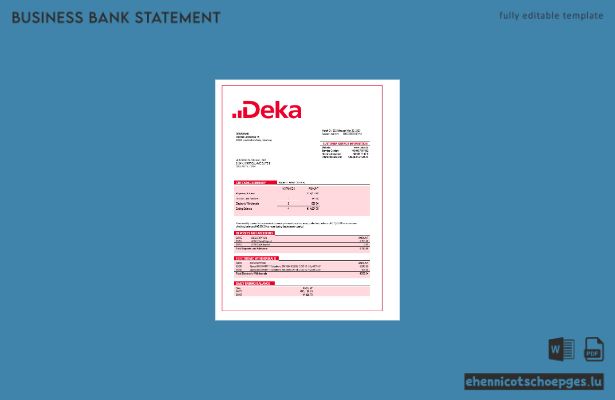 Dekabank-Unternehmenserklärung – Beispiel-Word- und PDF-Datei (Vorschau)